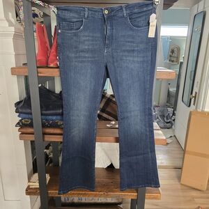 Pilcro Dark Blue Flare Jeans